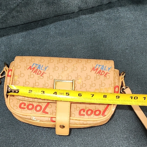 Trendy Beige Crossbody Bag with Colorful Accents - Picture 12 of 13